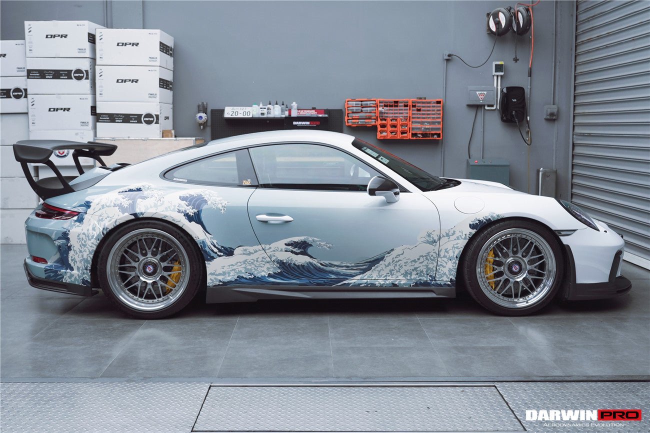 2017 - 2019 Porsche 911 991.2 GT3 Only BKSS Style Carbon Fiber Side Skirts